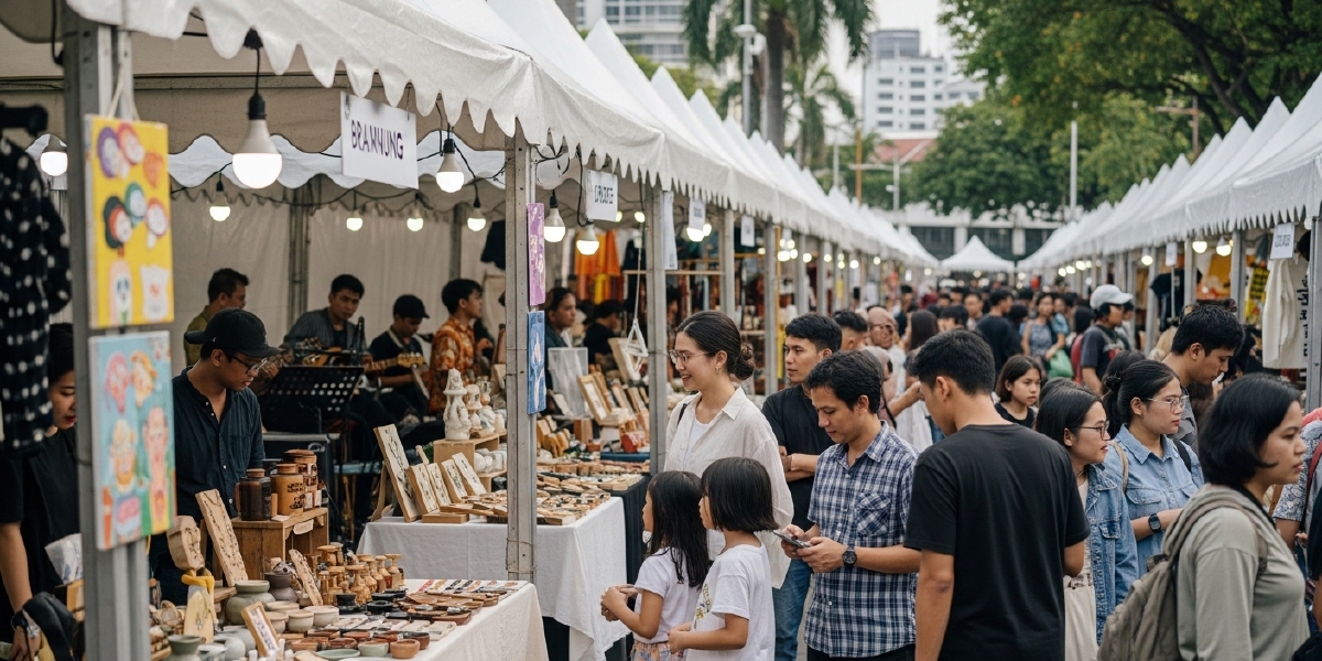 Bandung Creative Market: Local Brands and Crafts