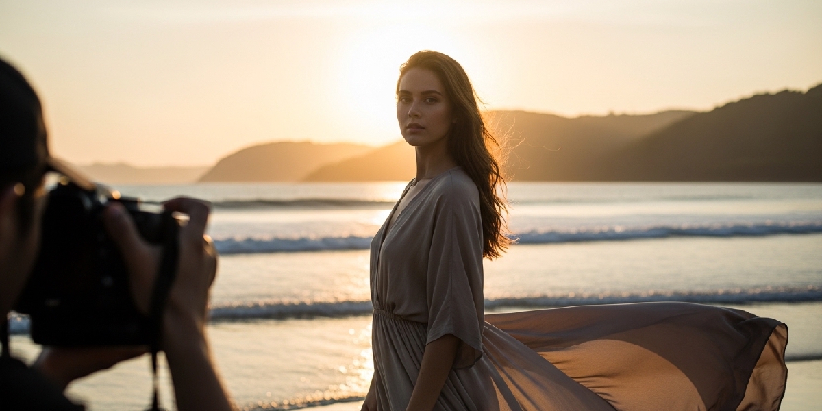 Sunset Portrait Photography in Lombok
